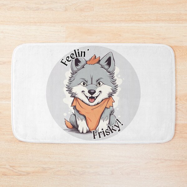 Item preview, Feelin' Frisky Cute Wolf designed and sold by WitchyWare.