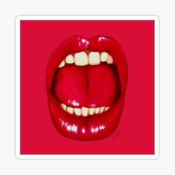 Shouting Mouth Sticker