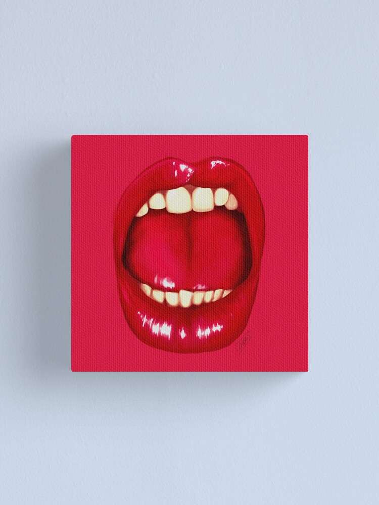 Alternate view of Shouting Mouth Canvas Print