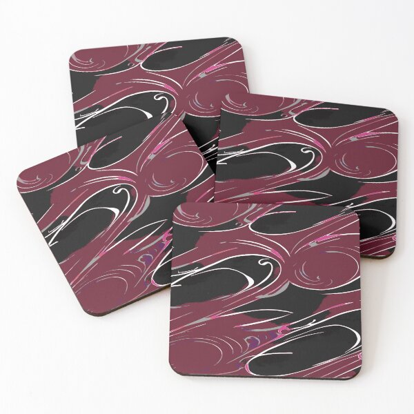 Item preview, Random Swirls and Twirls in Mauve Red designed and sold by deniselynnimage.