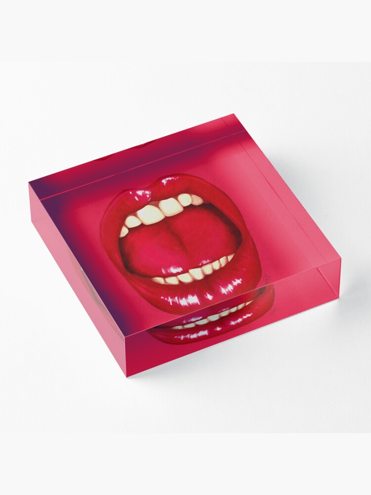 Alternate view of Shouting Mouth Acrylic Block