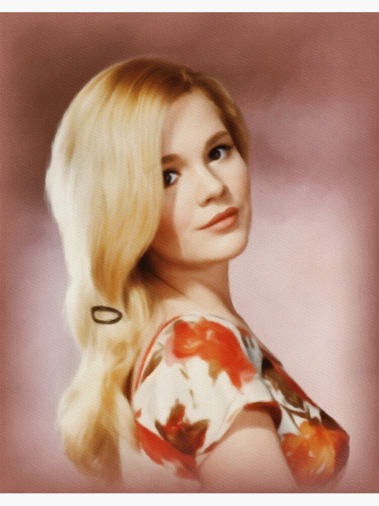  Tuesday Weld Portrait in Black Dress with Red