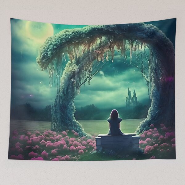 Item preview, Dreamy liminal anemoia painting designed and sold by ArthurVandelay.