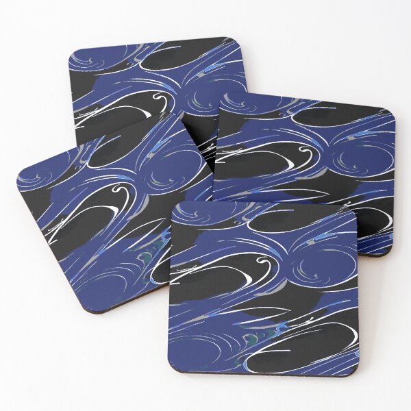 Item preview, Random Swirls and Twirls in Blue designed and sold by deniselynnimage.