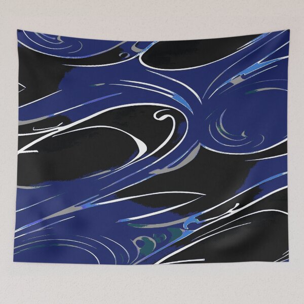 Item preview, Random Swirls and Twirls in Blue designed and sold by deniselynnimage.
