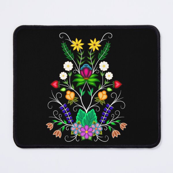 Item preview, Ojibwe Floral Motif for a Velvet Vest designed and sold by ojiberishdsgns.