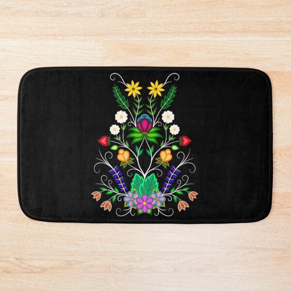 Artikelvorschau, Ojibwe-Blumenmotiv für eine Samtweste entworfen und verkauft von ojiberishdsgns.