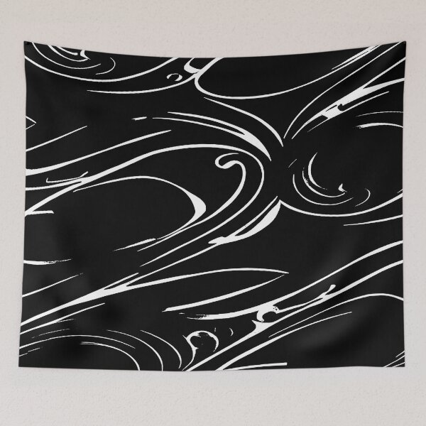 Item preview, Random Swirls and Twirls in Black and White designed and sold by deniselynnimage.