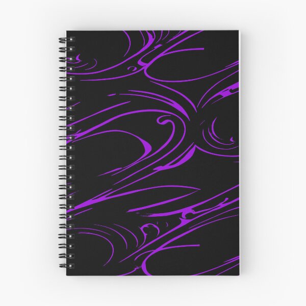 Item preview, Random Swirls and Twirls in Black and Violet designed and sold by deniselynnimage.