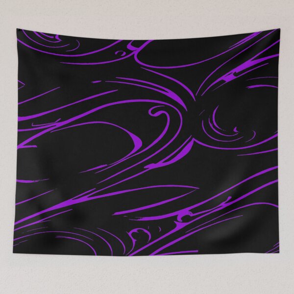 Item preview, Random Swirls and Twirls in Black and Violet designed and sold by deniselynnimage.