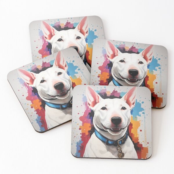 Item preview, Adorable Bull Terrier Acrylic Painting designed and sold by aimber.