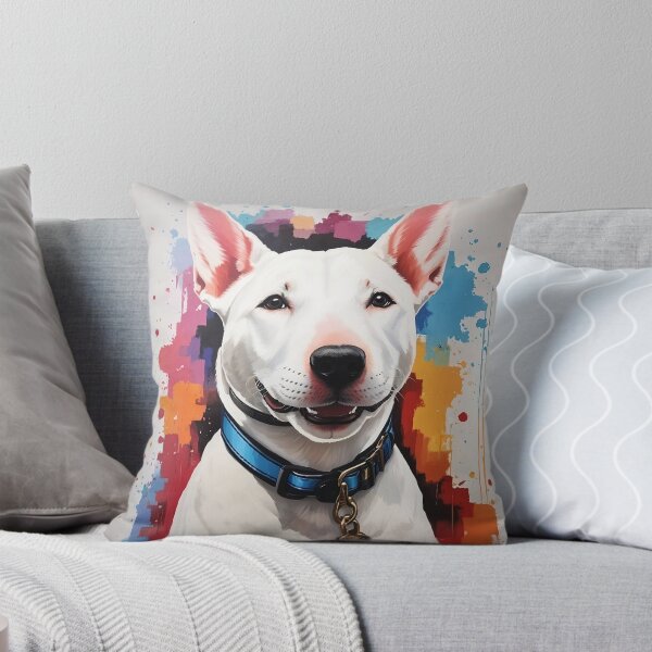 Item preview, Adorable Bull Terrier Acrylic Painting designed and sold by aimber.