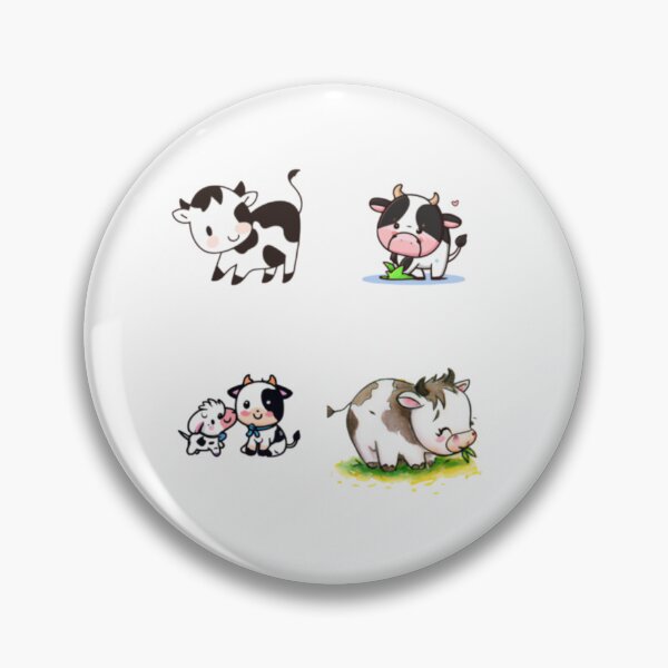Item preview, cute little cow cartoon, kawaii designed and sold by ZekoStick.