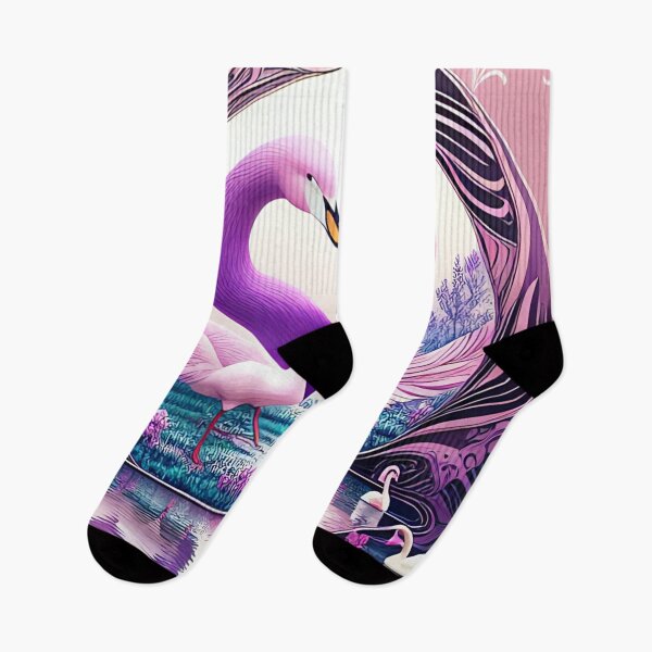 Item preview, Stunning Pink and Purple Swan Heart  designed and sold by purplesensation.