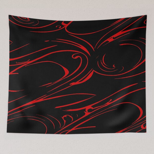 Item preview, Random Swirls and Twirls in Black and Red designed and sold by deniselynnimage.