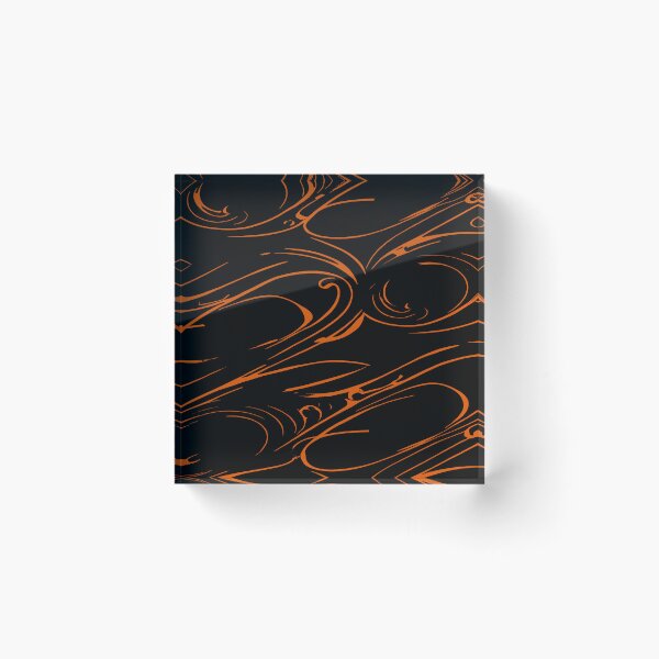 Item preview, Random Swirls and Twirls in Black and Orange designed and sold by deniselynnimage.