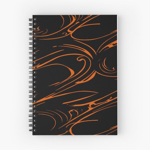 Item preview, Random Swirls and Twirls in Black and Orange designed and sold by deniselynnimage.