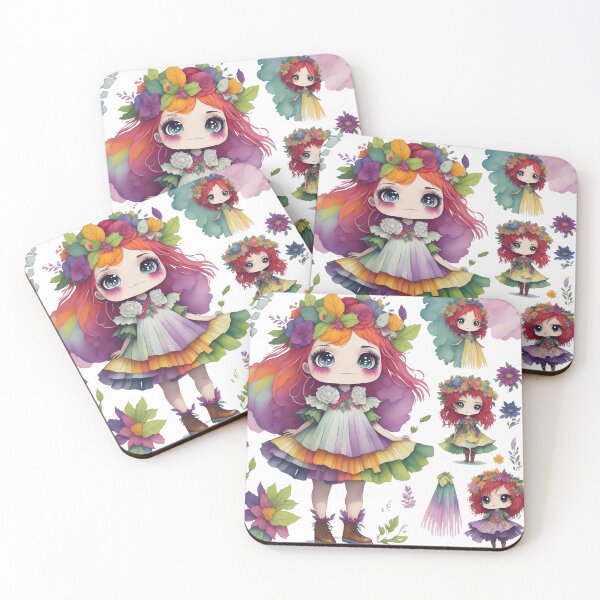 Item preview, Rainbow girls, Rainbow Hairs and Dress, Rainbow Tutu designed and sold by Piniatá P.