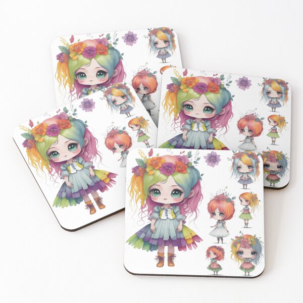 Item preview, Rainbow girls, Rainbow Hairs and Dress, Rainbow Tutu designed and sold by Piniatá P.