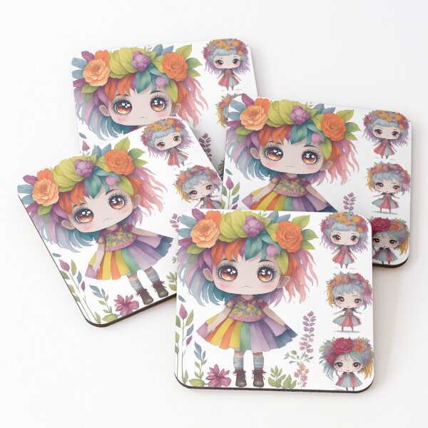 Item preview, Rainbow girls, Rainbow Hairs and Dress, Rainbow Tutu designed and sold by Piniatá P.