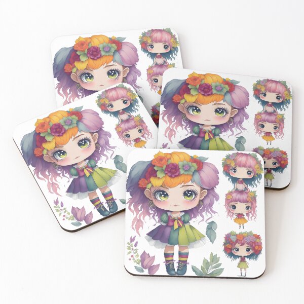 Item preview, Rainbow girls, Rainbow Hairs and Dress, Rainbow Tutu designed and sold by Piniatá P.