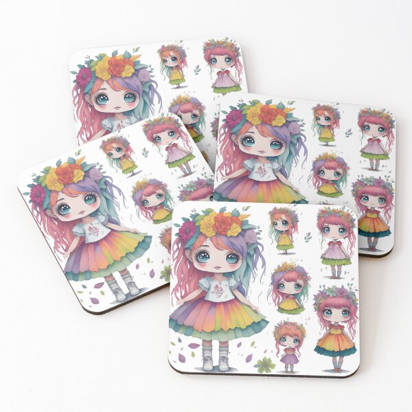 Item preview, Rainbow girls, Rainbow Hairs and Dress, Rainbow Tutu designed and sold by Piniatá P.