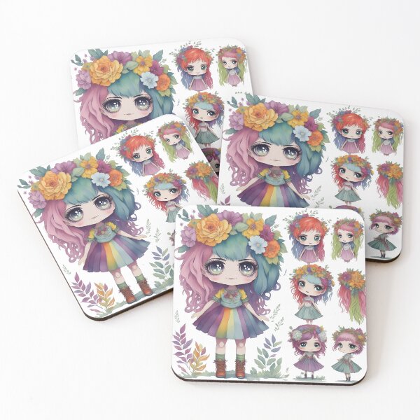 Item preview, Rainbow girls, Rainbow Hairs and Dress, Rainbow Tutu designed and sold by Piniatá P.