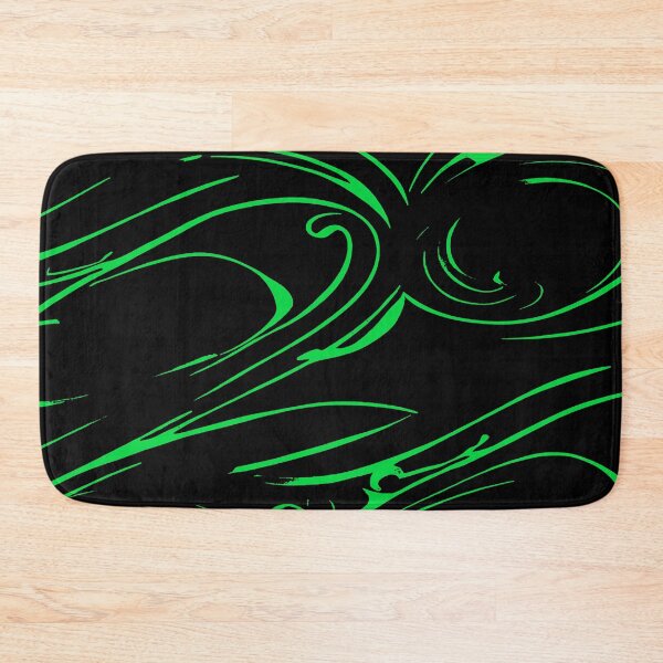 Item preview, Random Swirls and Twirls in Black and Lime Green designed and sold by deniselynnimage.