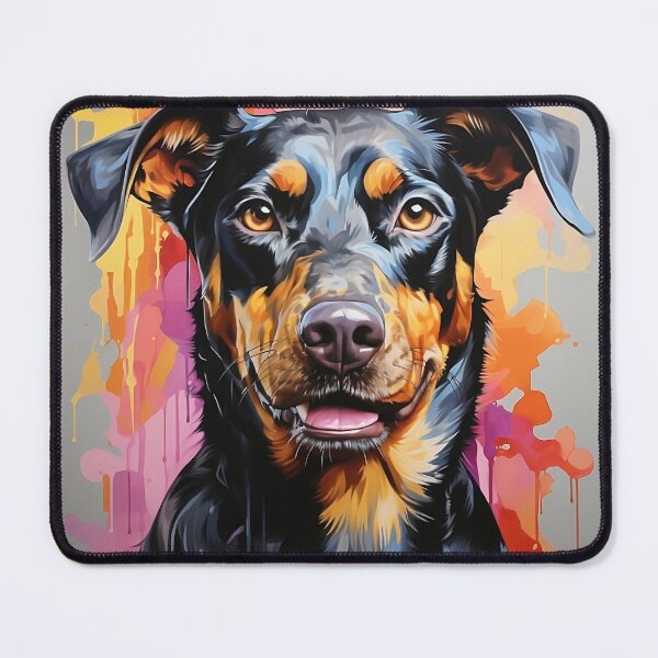 Item preview, Cute Doberman Acrylic Painting designed and sold by aimber.