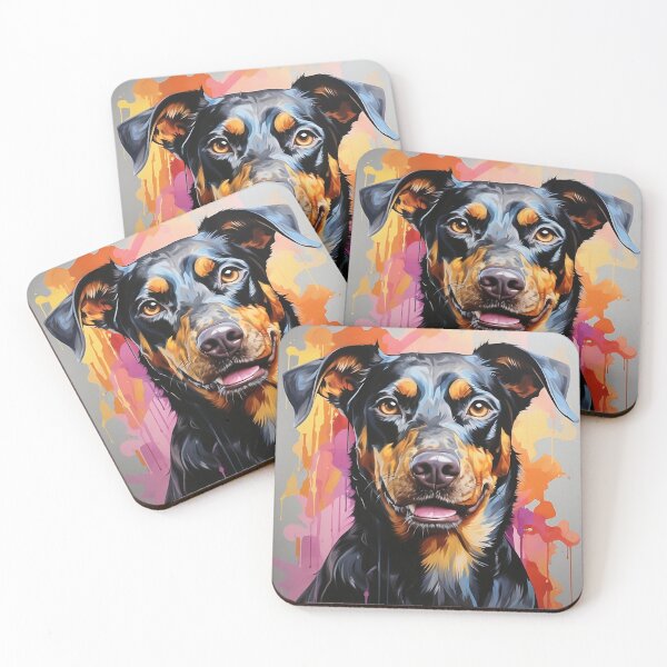 Item preview, Cute Doberman Acrylic Painting designed and sold by aimber.