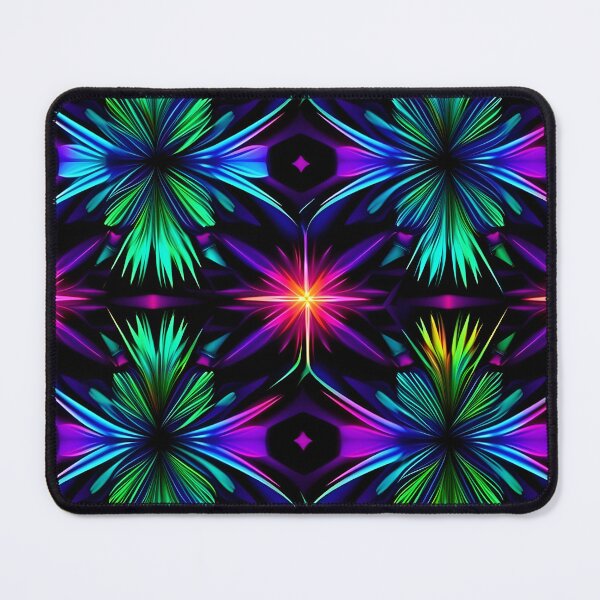 Item preview, "Glowing Pattern: Neon Colors & Bioluminescent Lighting" designed and sold by Art-Vortex-fr.