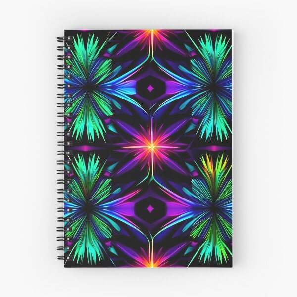 Item preview, "Glowing Pattern: Neon Colors & Bioluminescent Lighting" designed and sold by Art-Vortex-fr.
