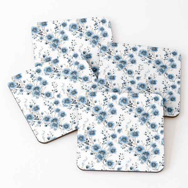 Item preview, Forget Me Not Flower Pattern designed and sold by Hibiskusmond.