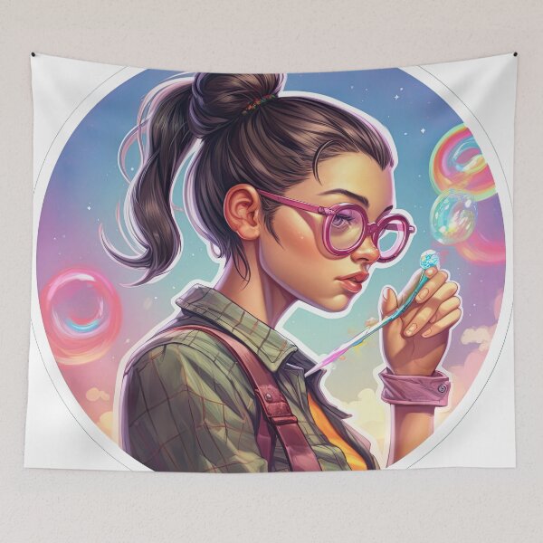 Item preview, Girl with a ponytail designed and sold by abmkf.