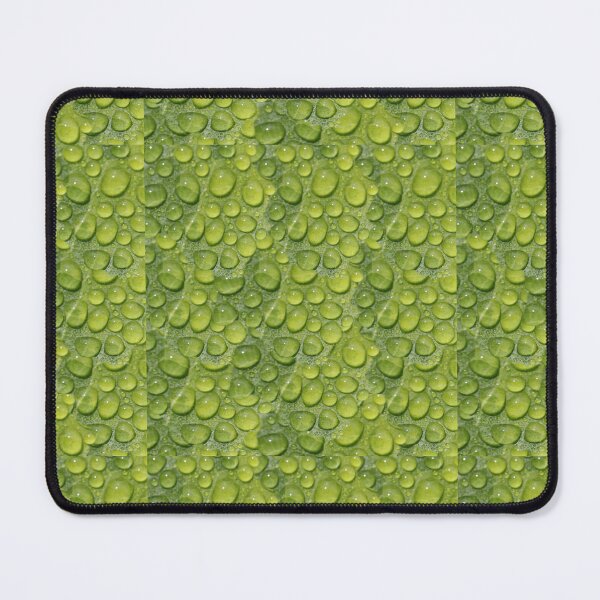 Item preview, Water Droplets Green Leaf Nature Pattern designed and sold by Nisha Prabhu.