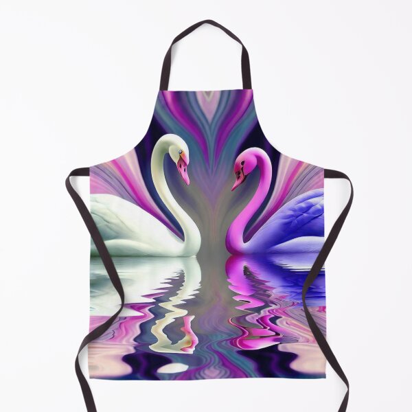Item preview, Liquid Abstract Swans designed and sold by purplesensation.