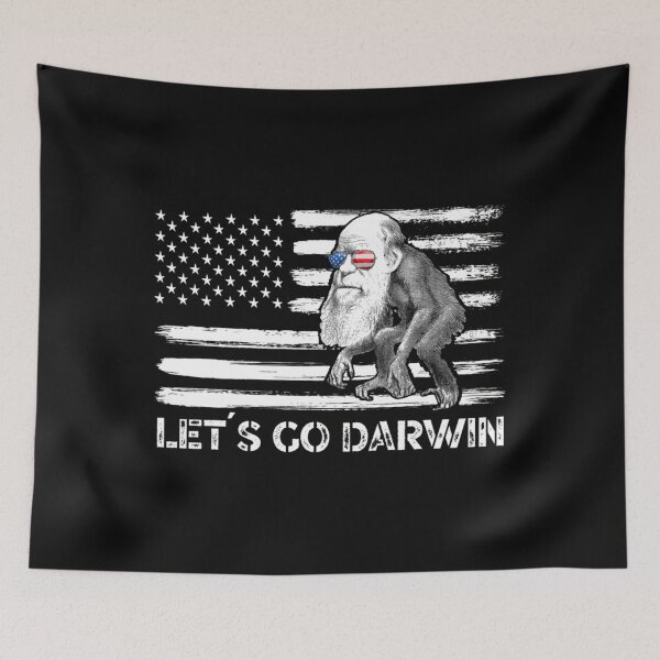 Item preview, let´s go darwin - charles darwin funny sarcastic  designed and sold by BroderiRolfson.