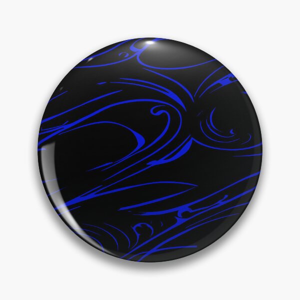 Item preview, Random Swirls and Twirls in Black and Brilliant Blue Lines designed and sold by deniselynnimage.