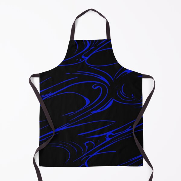 Item preview, Random Swirls and Twirls in Black and Brilliant Blue Lines designed and sold by deniselynnimage.
