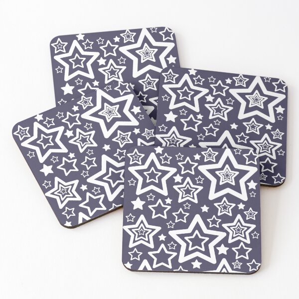 Item preview, star pattern (dark blue violet) designed and sold by ipek x.