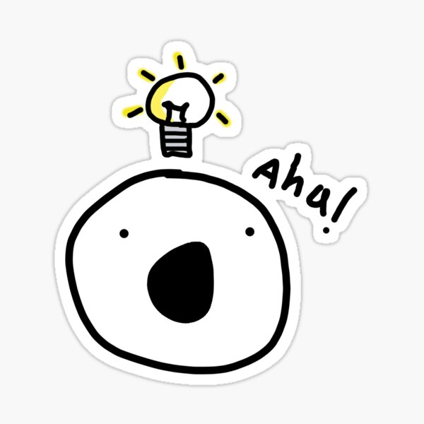 Item preview, Aha moment! Idea lightbulb designed and sold by naten5.