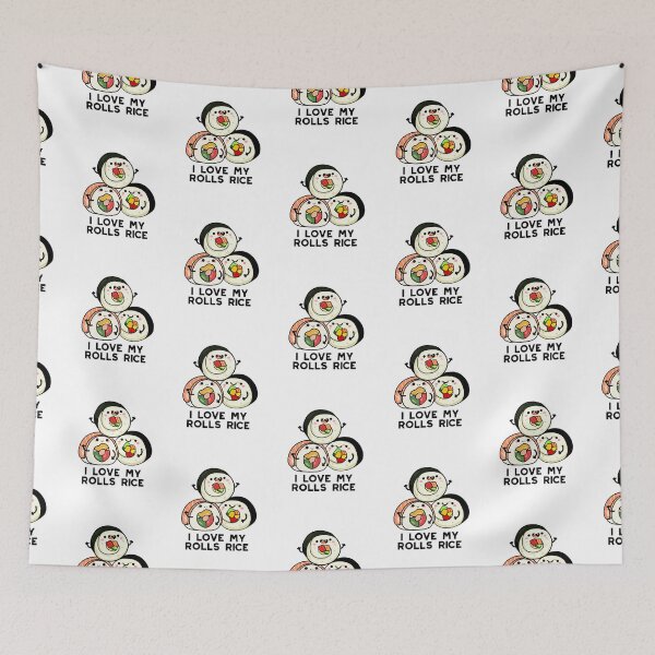 Item preview, I Love My Roll Rice Funny Sushi Puns  designed and sold by punnybone.