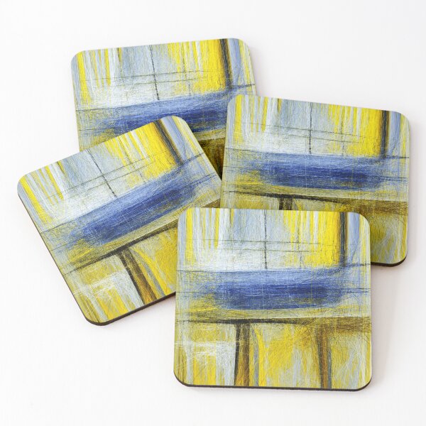 Item preview, Rustic flaking paint on yellow door. Image created using geometric shapes designed and sold by EdgyEdgeArt.