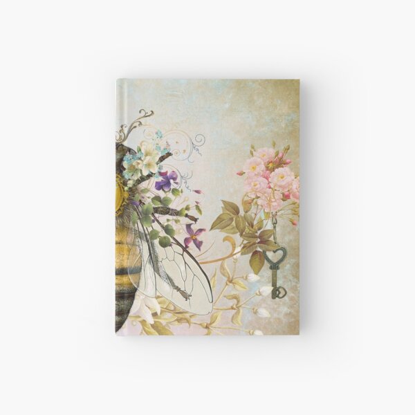 Honey Bee Vintage Portrait Style Hardcover Journal