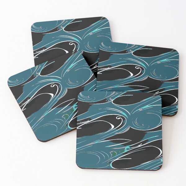 Item preview, Random Swirls and Twirls in Turquoise designed and sold by deniselynnimage.