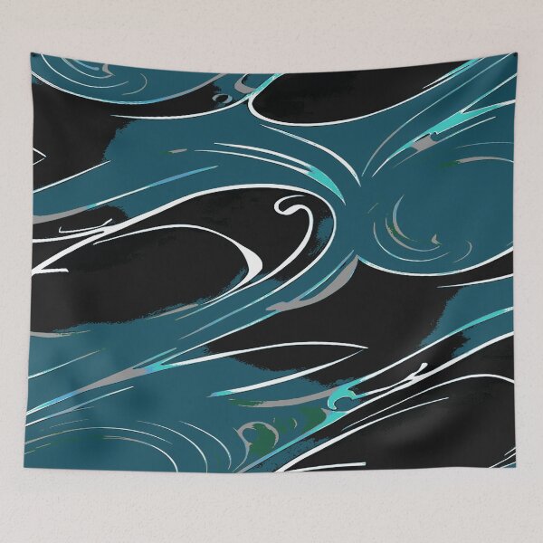 Item preview, Random Swirls and Twirls in Turquoise designed and sold by deniselynnimage.