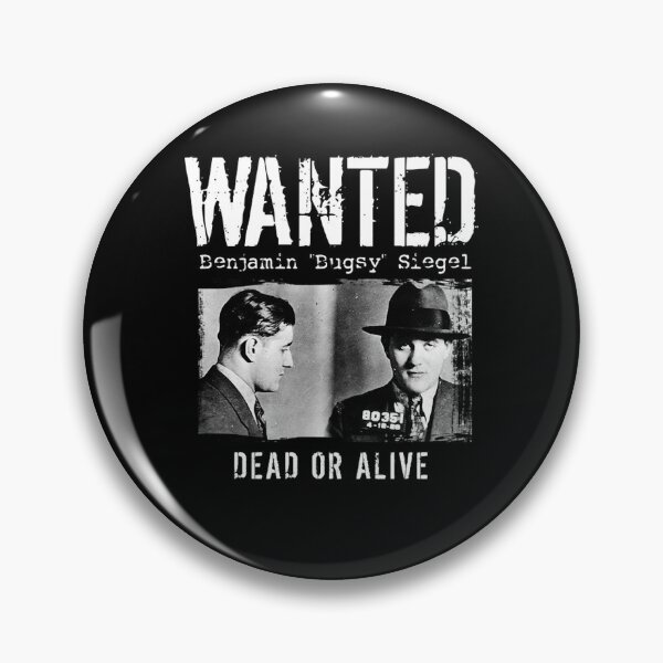 Item preview, Búgsy Siégel Mugshot - Wanted Dead or Alive designed and sold by LucidMarchantG.