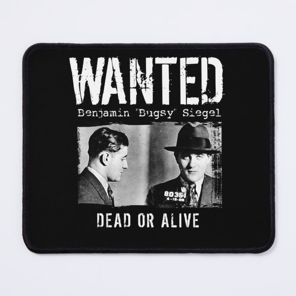 Item preview, Búgsy Siégel Mugshot - Wanted Dead or Alive designed and sold by LucidMarchantG.
