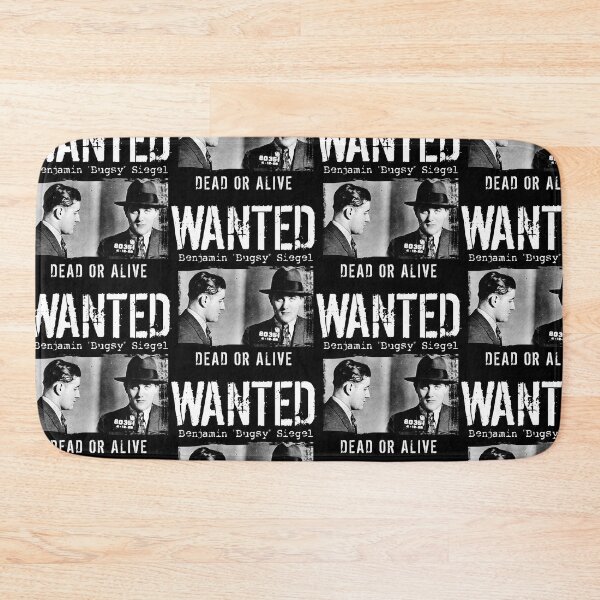 Item preview, Búgsy Siégel Mugshot - Wanted Dead or Alive designed and sold by LucidMarchantG.
