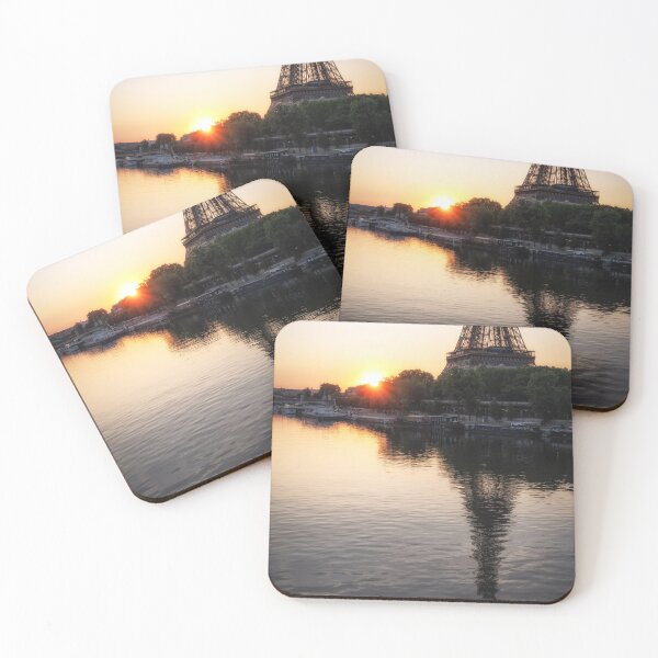 Item preview, Eiffel Tower Seine River Sunrise View designed and sold by aaronchoi.
